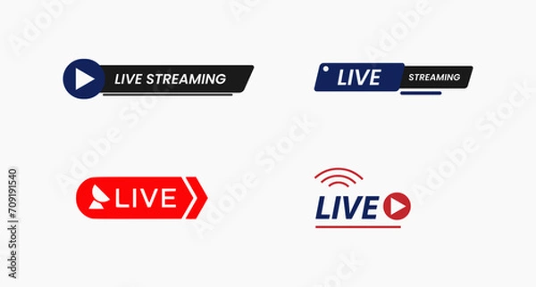 Obraz Live streaming design for Events, and news,