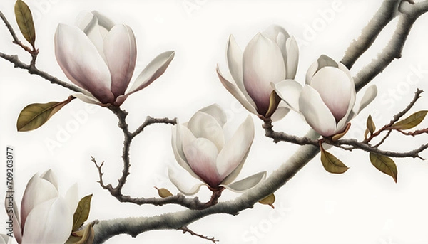 Fototapeta Isolate Magnolia