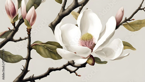 Fototapeta Isolate Magnolia