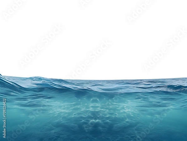 Fototapeta Underwater on transparent background