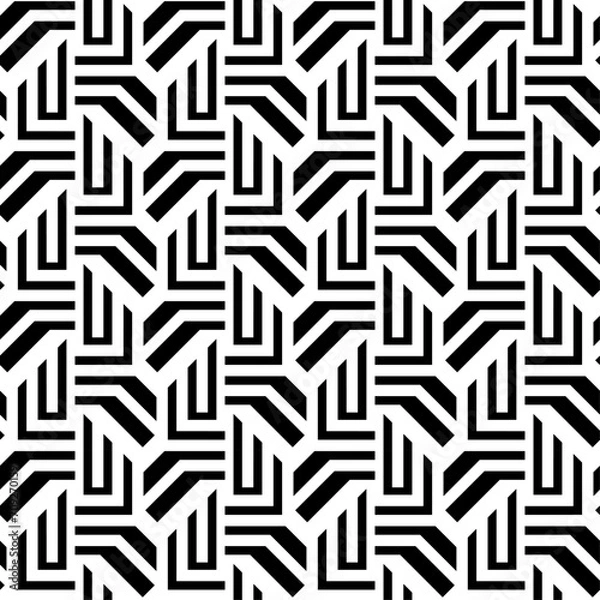 Obraz Seamless models. Modern stylish texture. Monochrome, simple. Vector.