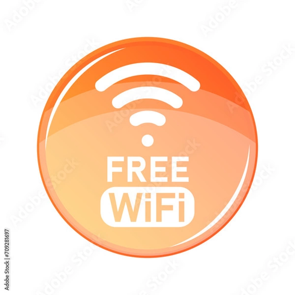 Obraz Logo Free WiFi 