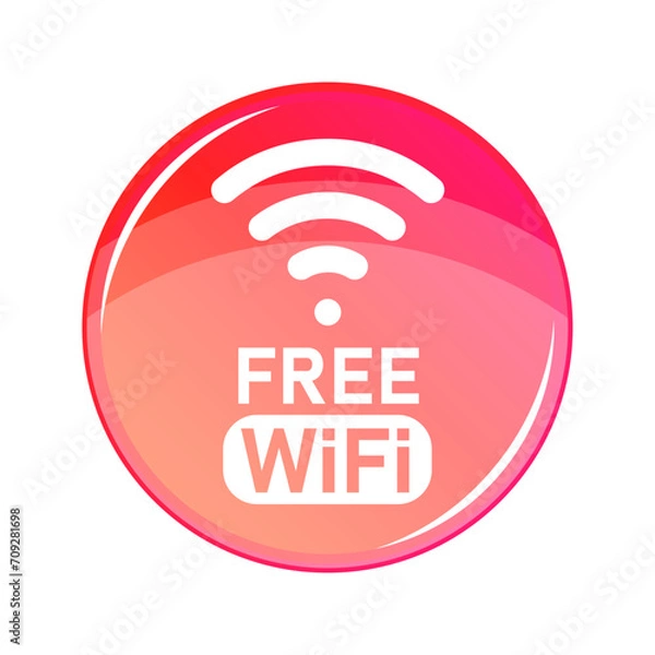 Obraz Logo Free WiFi 