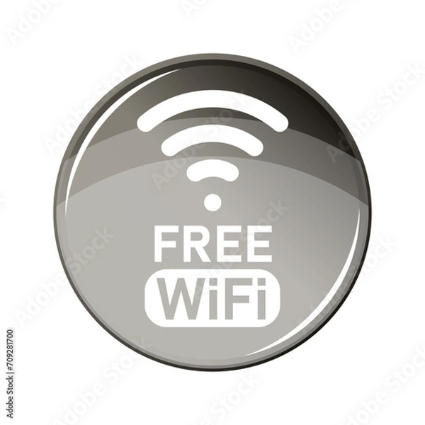 Obraz Logo Free WiFi 