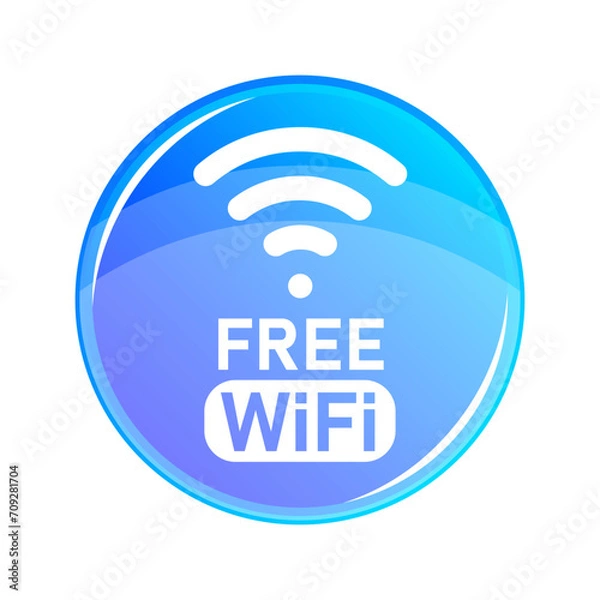 Obraz Logo Free WiFi 