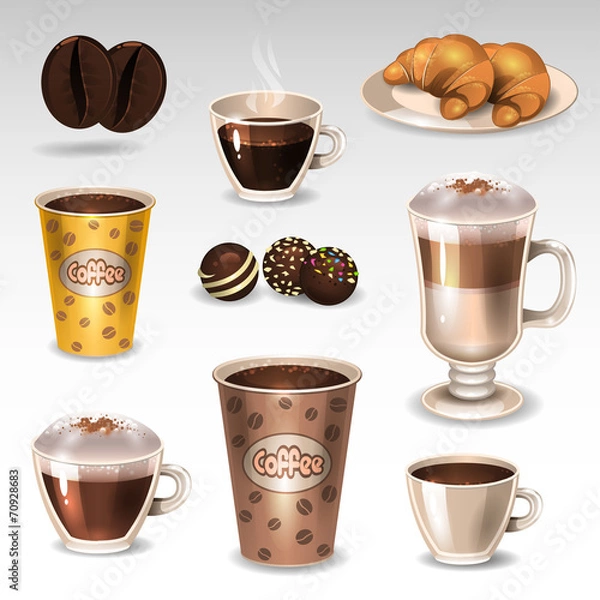 Fototapeta Coffee set2