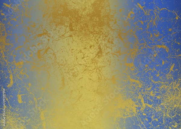 Fototapeta Golden Abstract  decorative paper texture  background  for  artwork  - Illustration