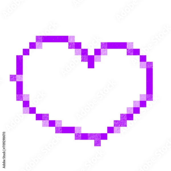 Obraz heart with arrow isolated