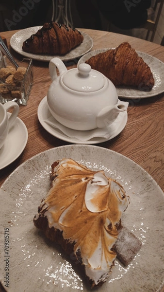 Obraz chocolate cake on a plate