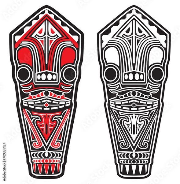 Obraz TRADITIONAL ORNAMENT OF BATAKNESE, TRADITIONAL FABRIC CALLED ULOS, PATTERN, BACKGROUND, NORTH OF SUMATERA