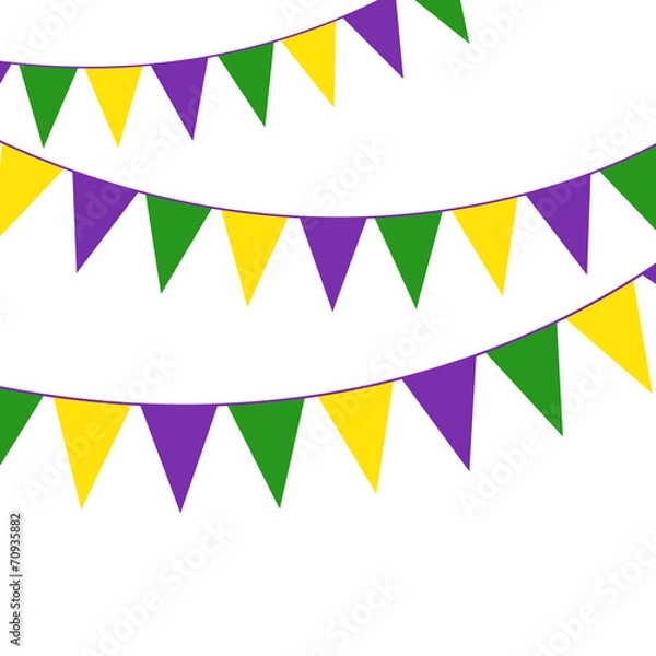 Obraz Mardi Gras party bunting