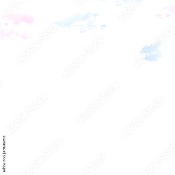 Fototapeta pink blue clouds frame without background