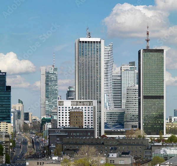 Obraz Warszawa,widok centrum