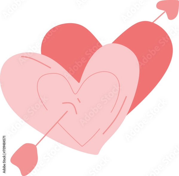 Fototapeta Love cute hand draw vector element