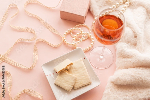 Fototapeta ホワイトチョコレート　パーティー