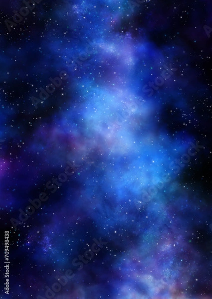 Fototapeta 美しい天の川が輝く星空