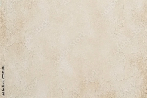 Fototapeta old white paper background, off white or beige color with faint vintage marbled texture, Generative AI