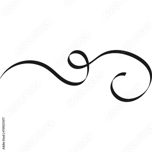 Fototapeta Calligraphy Swirl Element