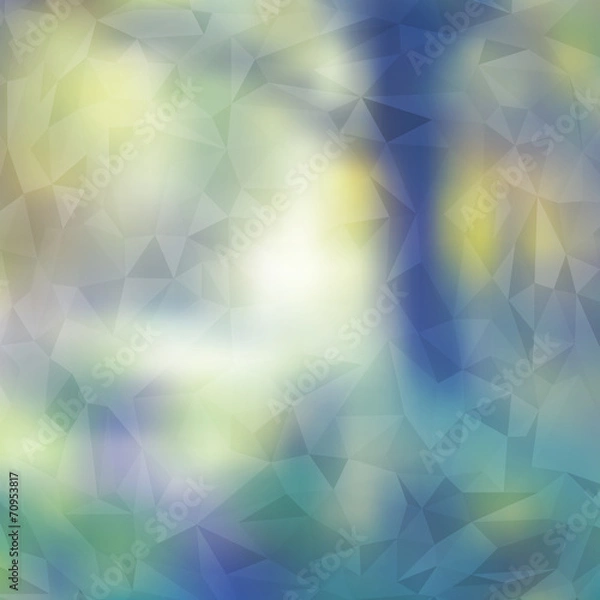Obraz Modern Abstract Blurred Background with Transparent Triangles