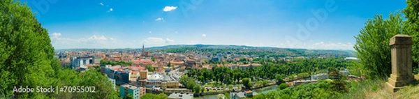 Obraz Panoramic wide view from above of historic center of Cluj
