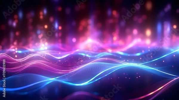 Obraz Abstract lines background, digital abstract background