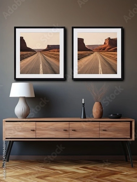 Fototapeta Scenic Highway Views: Captivating Wall Prints for Road Trip Enthusiasts