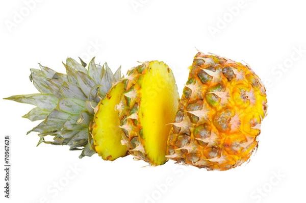 Fototapeta Ananas aufgeschnitten