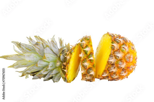 Fototapeta Ananas geschnitten