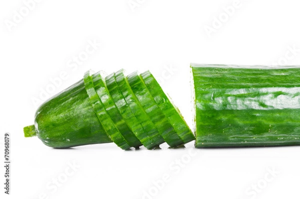 Fototapeta Gurkenaufschnitt