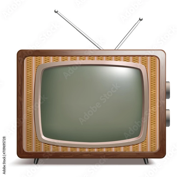 Obraz Retro TV vector illustration