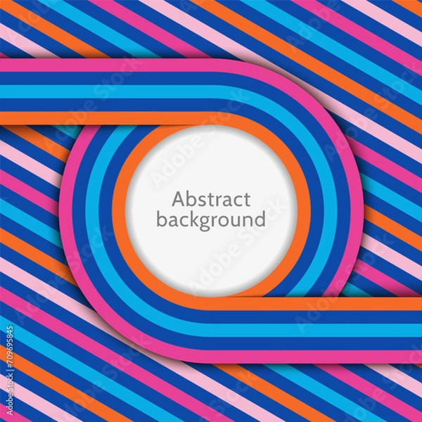 Obraz Abstract linear background. Vector illustration