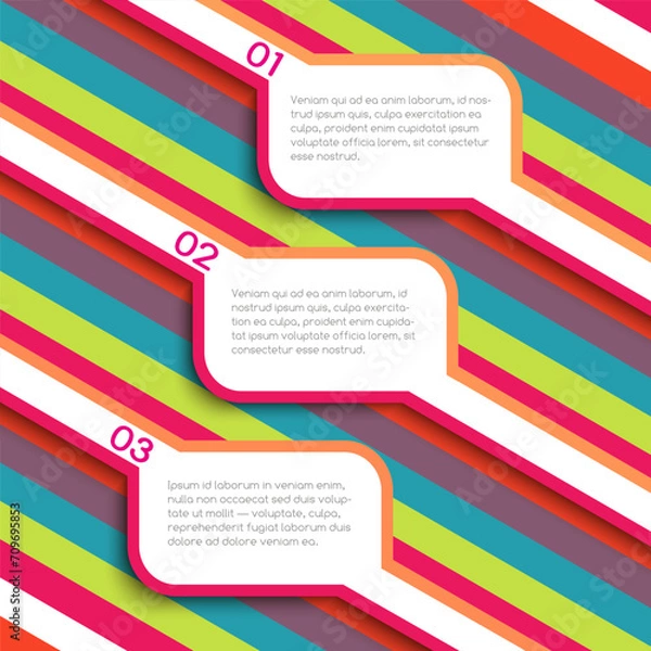 Obraz Banner on a linear background. Vector illustration