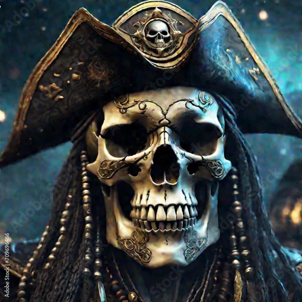 Fototapeta Skeleton Pirate