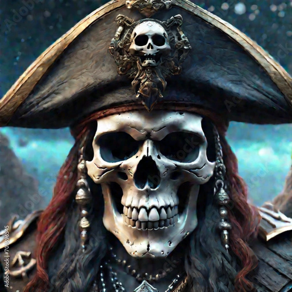 Fototapeta Skeleton Pirate