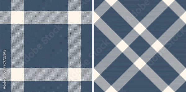 Fototapeta Check pattern vector of background plaid textile with a seamless tartan fabric texture.