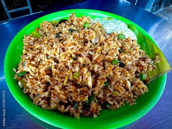 Obraz morning breakfast, pudi rice bath