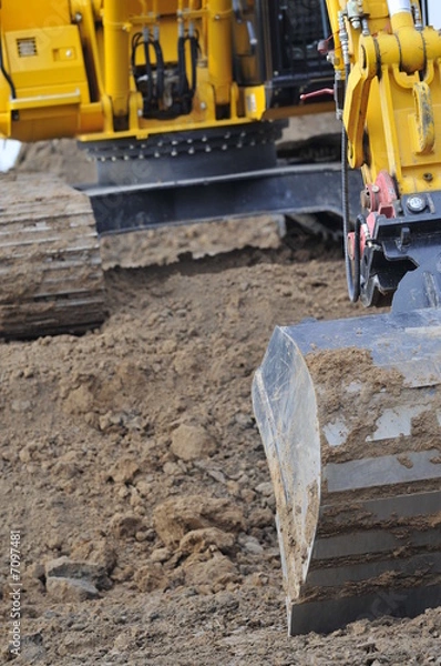 Obraz Bagger bei der Arbeit