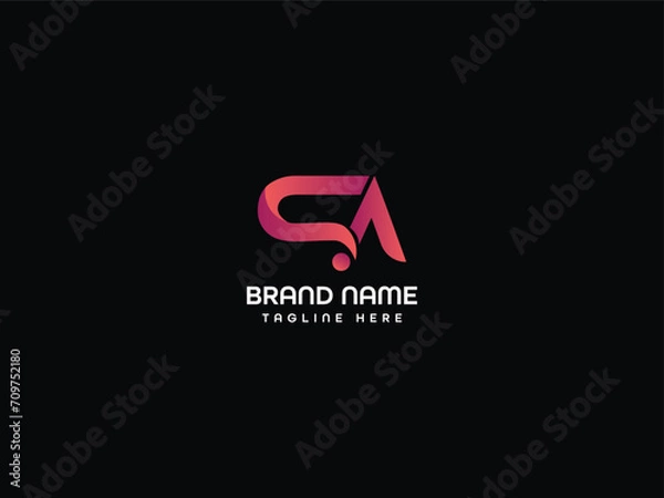 Fototapeta letter logo design