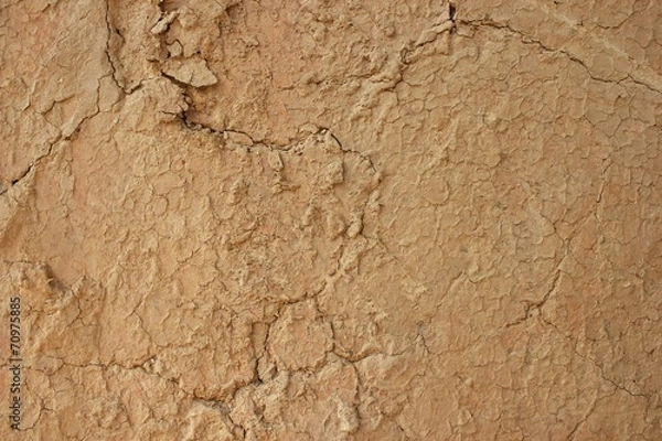 Obraz Cracked Mud Wall Texture Background
