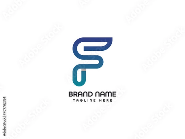 Obraz letter logo design
