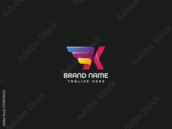 Obraz letter logo design
