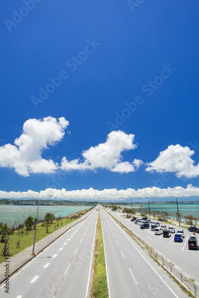 Obraz 沖縄の海・海中道路