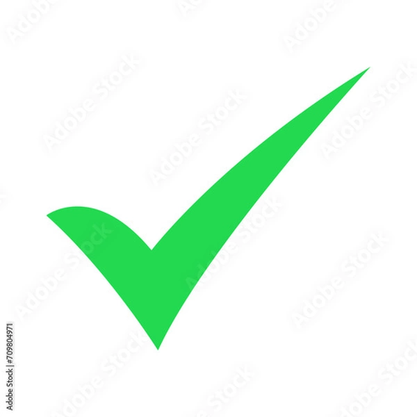 Fototapeta Green check mark icon.