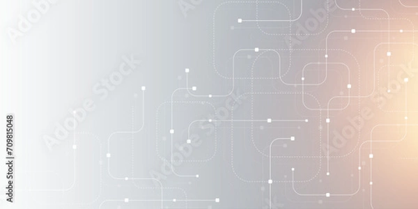 Obraz Abstract background with technology circuit board texture. Modern electronic motherboard texture. Engineering and communication concept for header, web banner, website, presentation.