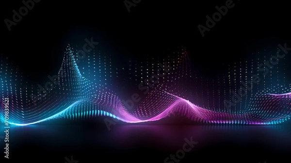 Fototapeta Future technology lines background, abstract future technology background
