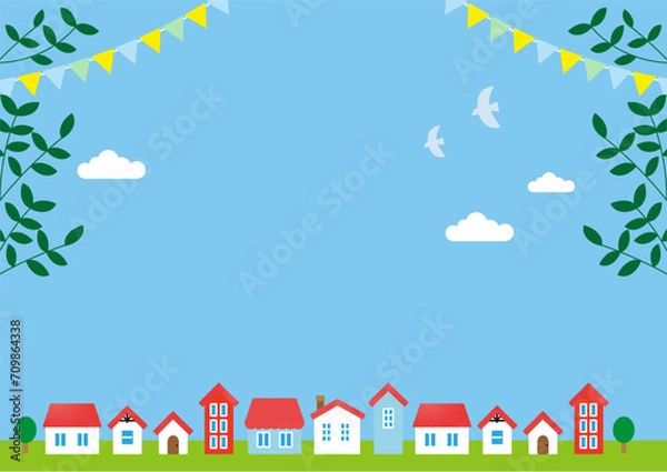 Fototapeta Sky background illustration material．