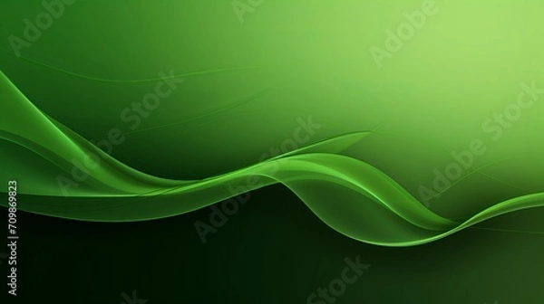 Fototapeta Vibrant abstract green background with dynamic lines - contemporary design element for creative projects
