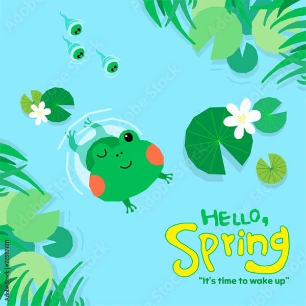 Obraz 개구리가 깨어나는 봄, 경칩