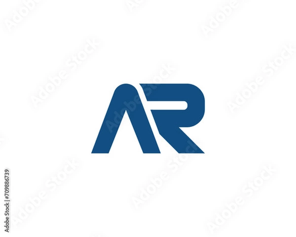 Fototapeta AR LOGO DESIGN VECTOR TEMPLATE