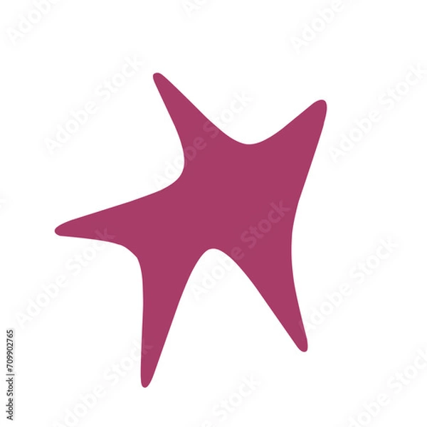 Fototapeta Pink blob shape